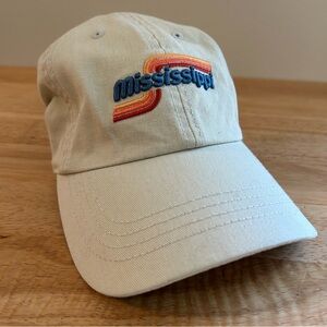 Mississippi Vintage Baseball Hat 1817 Home Free Tan And Rainbow Cap Casual State
